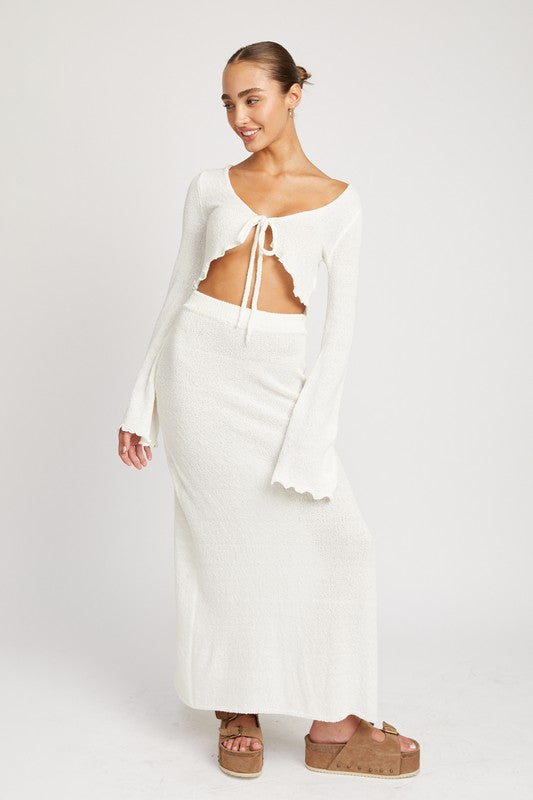 Always24 HIGH WAIST MAXI SKIRT WITH SLIT - Always24