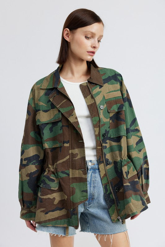 Always24 CAMO OVERSIZED JACKET - Always24