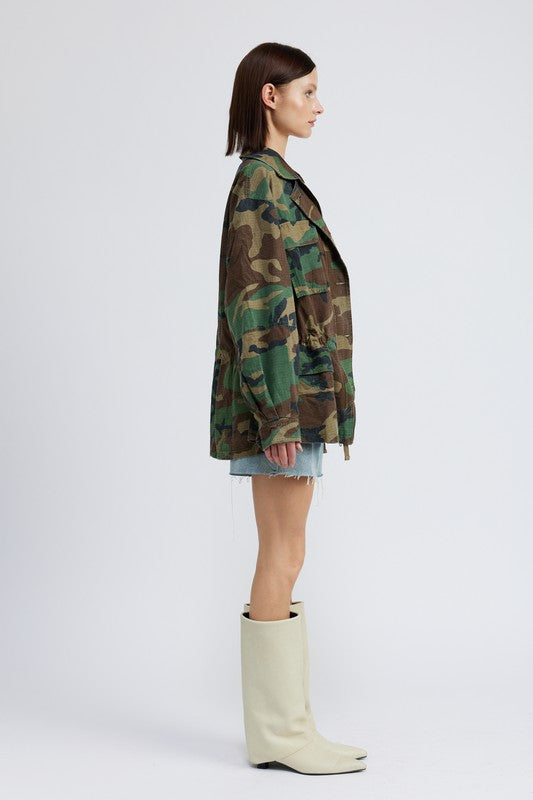 Always24 CAMO OVERSIZED JACKET - Always24