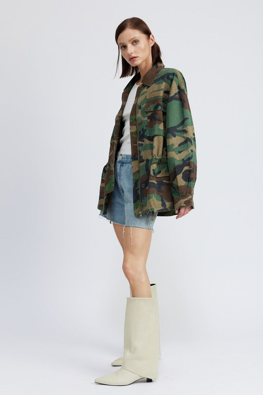 Always24 CAMO OVERSIZED JACKET - Always24