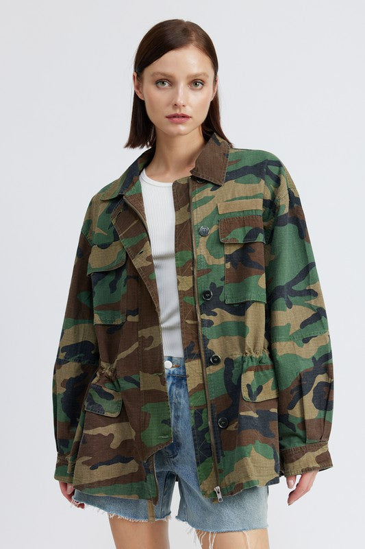 Always24 CAMO OVERSIZED JACKET - Always24