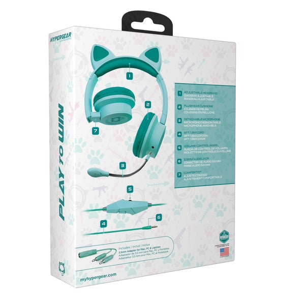 Always24 HyperGear Kombat Kitty Kids Gaming Headset - Always24