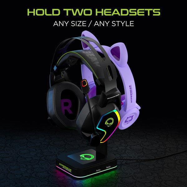 Always24 HyperGear RGB Command Station Headset Stand - Always24