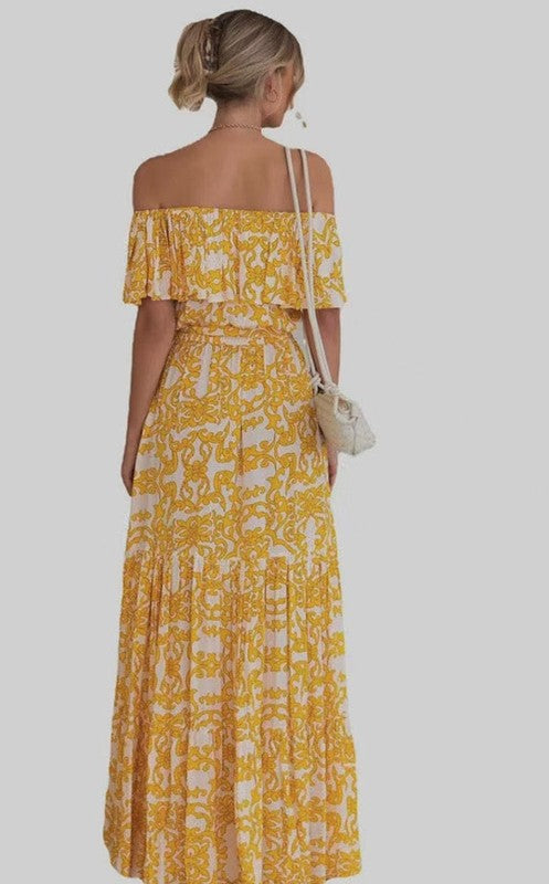 Chic Off the Shoulder Dress - Stylish Fashion - Miss Sparkling