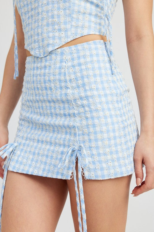 Always24 MINI SKIRT WITH DRAWSTRINGS - Always24