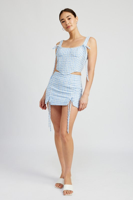Always24 MINI SKIRT WITH DRAWSTRINGS - Always24