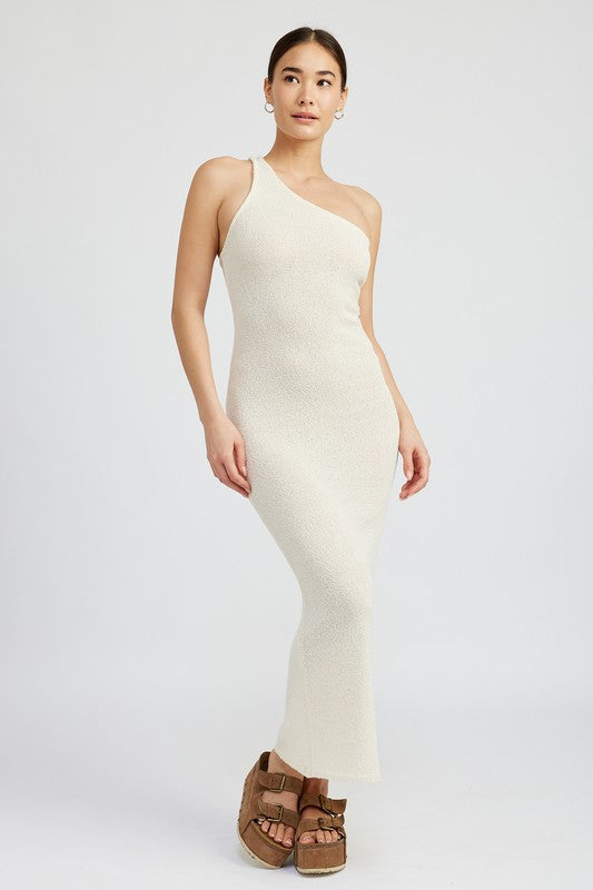 ONE SHOULDER MAXI DRESS - Always24