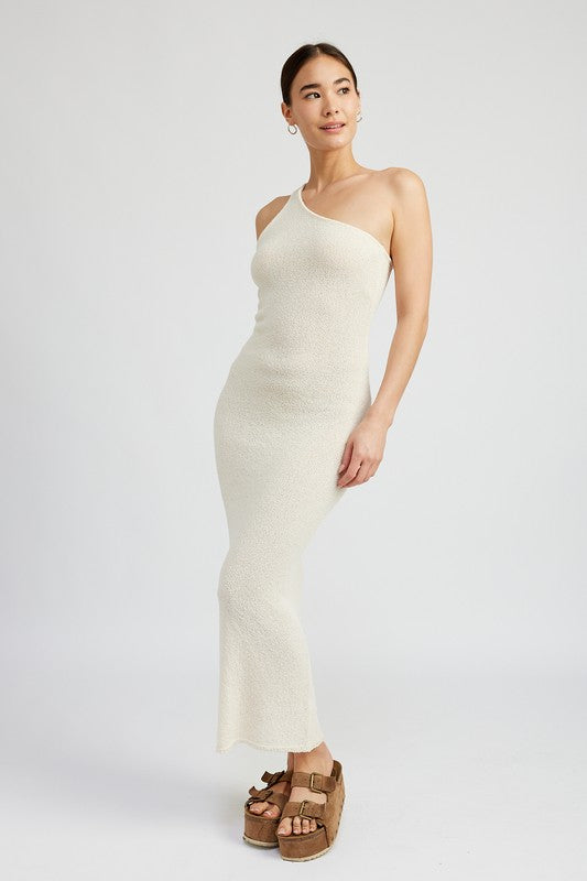 ONE SHOULDER MAXI DRESS - Always24