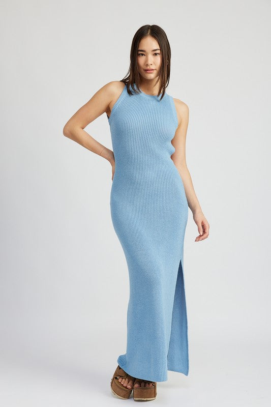 Always24 HALTER NECK MAXI DRESS WITH OPEN BACK - Always24