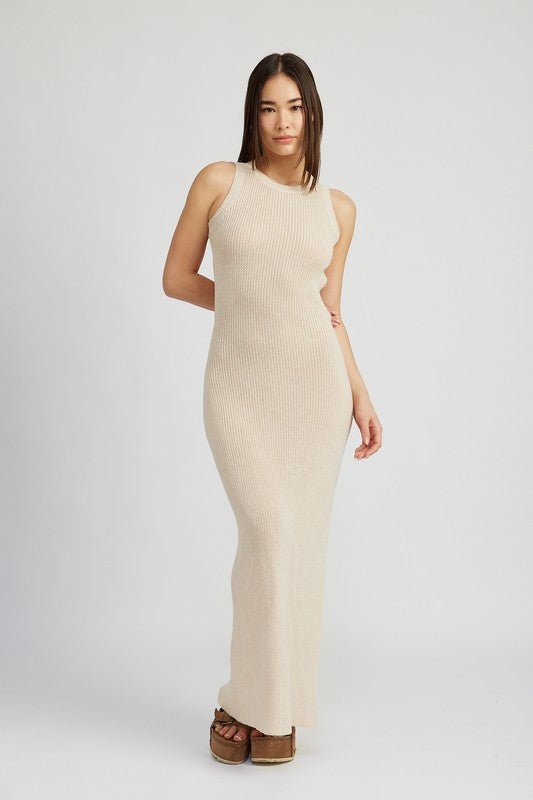 Always24 HALTER NECK MAXI DRESS WITH OPEN BACK - Always24