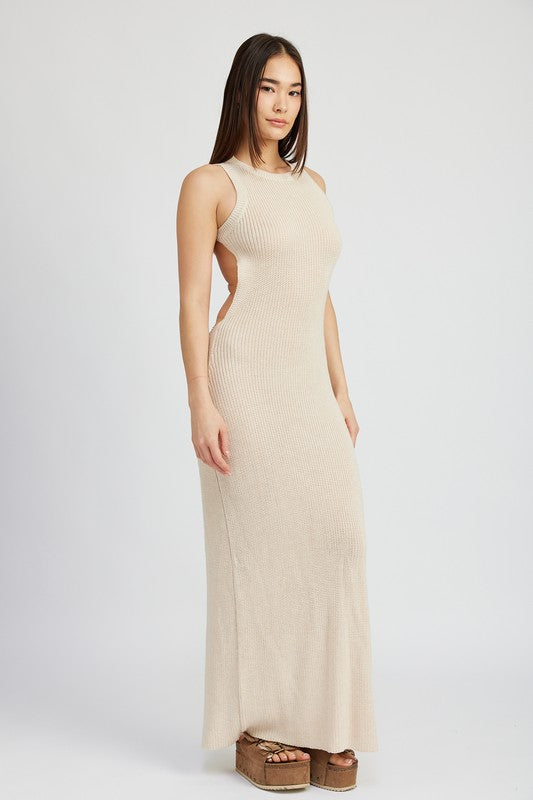 Always24 HALTER NECK MAXI DRESS WITH OPEN BACK - Always24
