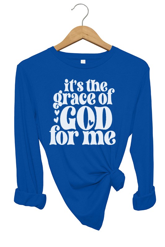 Grace of God For Me Long Sleeve Top - Always24