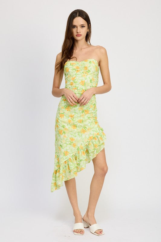 Always24 ASYMMETRIC MIDI DRESS - Always24