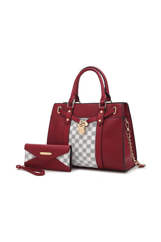MKF Collection Circular Print Satchel Bag by Mia K - Always24