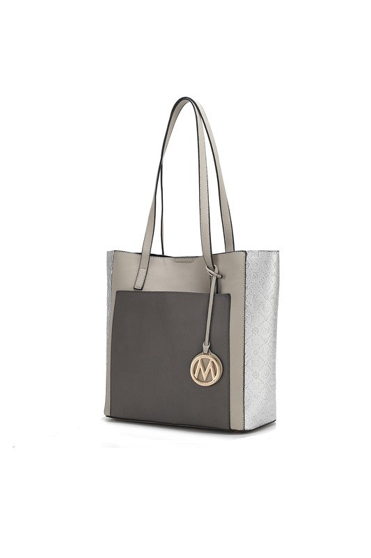 Leah Color-Block Tote Bag by Mia K - Always24