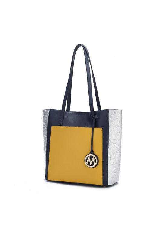 Leah Color-Block Tote Bag by Mia K - Always24
