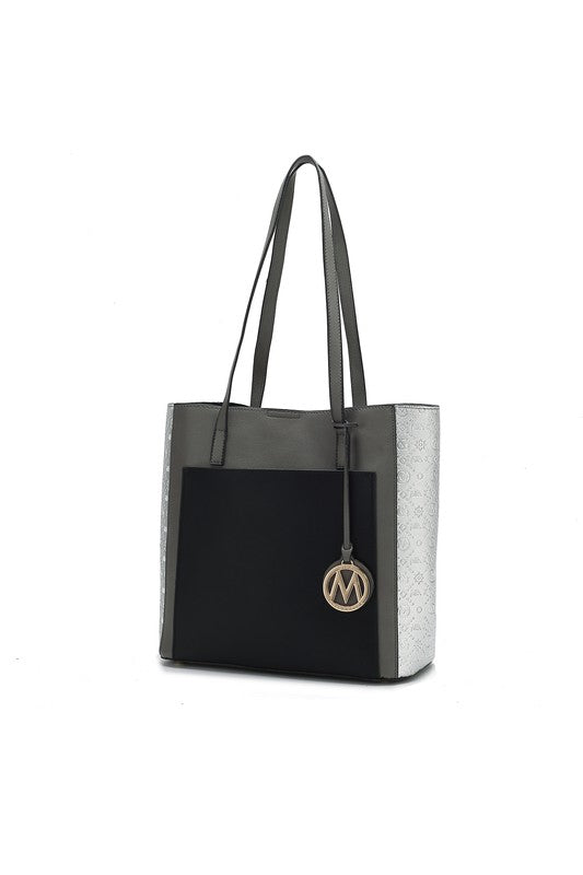 Leah Color-Block Tote Bag by Mia K - Always24