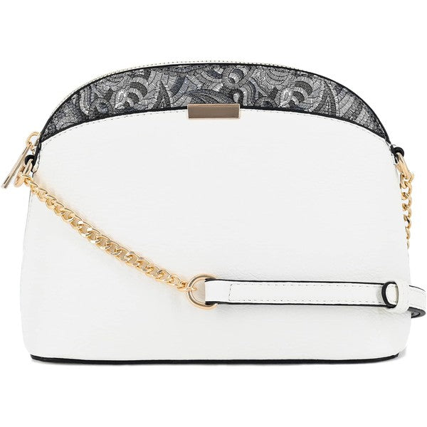 Always24 Paisley Accent Small Dome Crossbody Bag - Always24