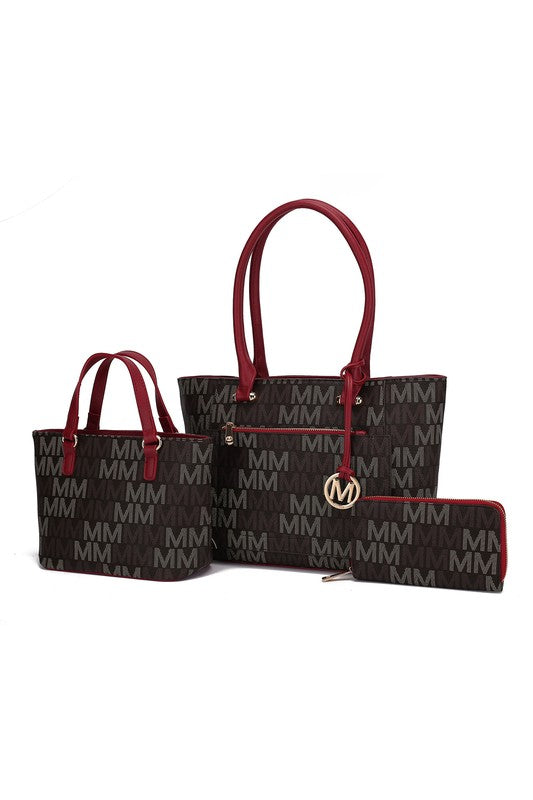 MKF Lady M Signature Tote Bag & Wallet Set by Mia - Always24