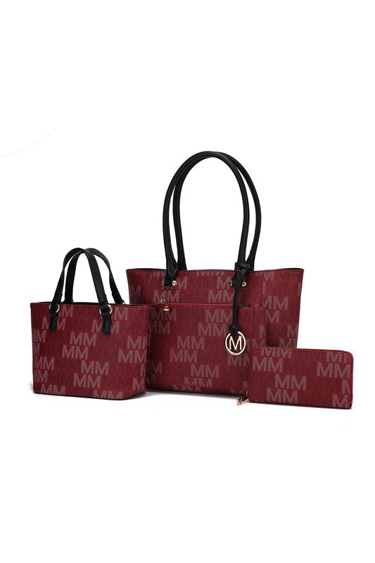MKF Lady M Signature Tote Bag & Wallet Set by Mia - Always24
