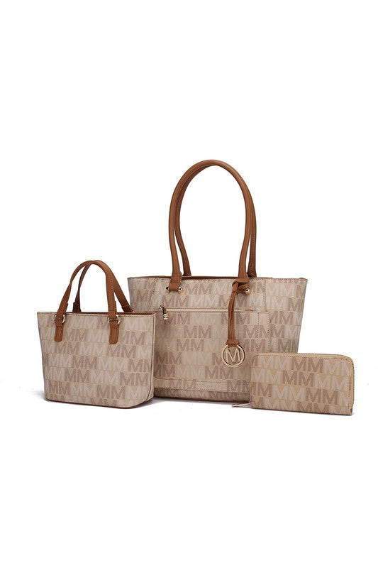 MKF Lady M Signature Tote Bag & Wallet Set by Mia - Always24