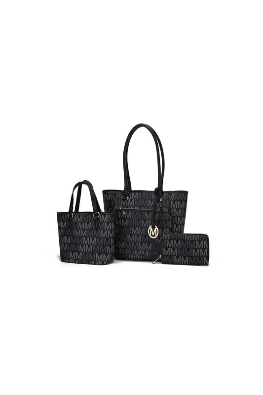 MKF Lady M Signature Tote Bag & Wallet Set by Mia - Always24