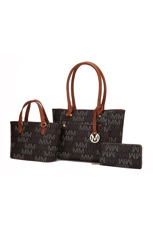 MKF Lady M Signature Tote Bag & Wallet Set by Mia - Always24