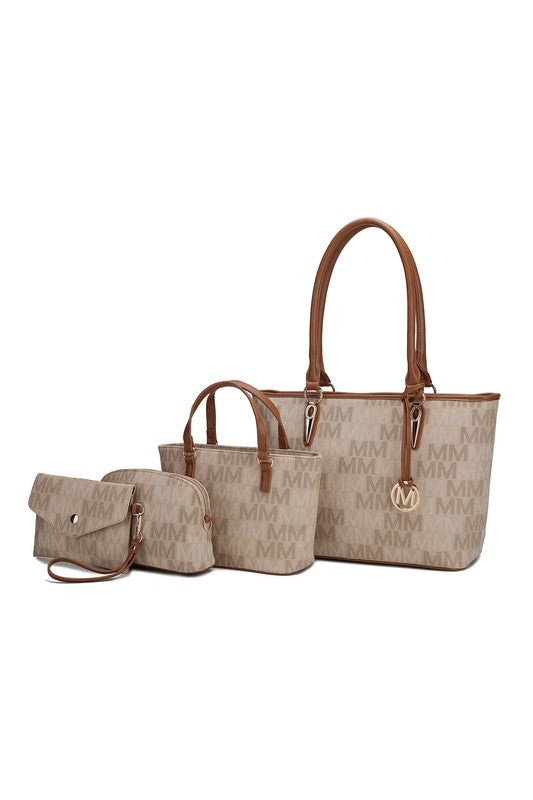 MKF Alexy M Signature Tote Bag 4 PCS Set  by Mia K - Always24