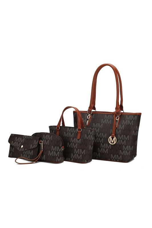 MKF Alexy M Signature Tote Bag 4 PCS Set  by Mia K - Always24