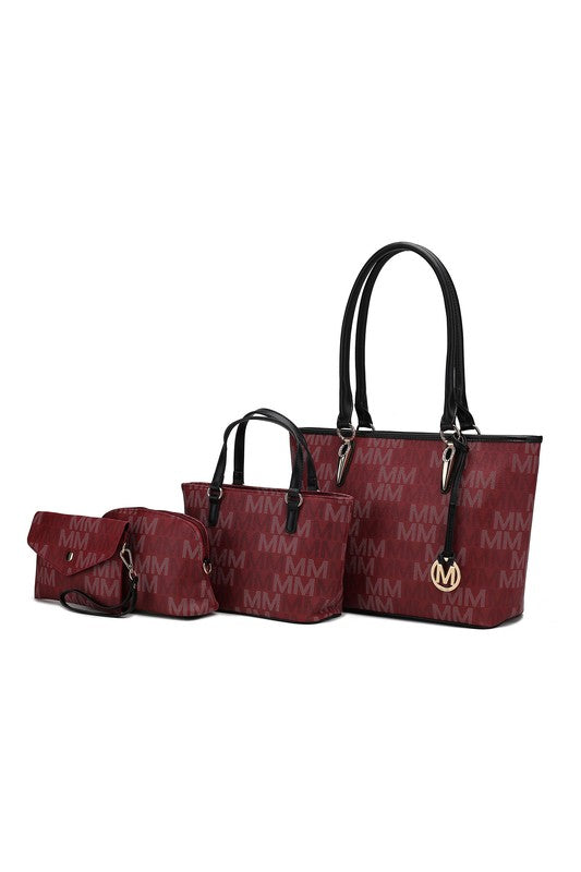 MKF Alexy M Signature Tote Bag 4 PCS Set  by Mia K - Always24