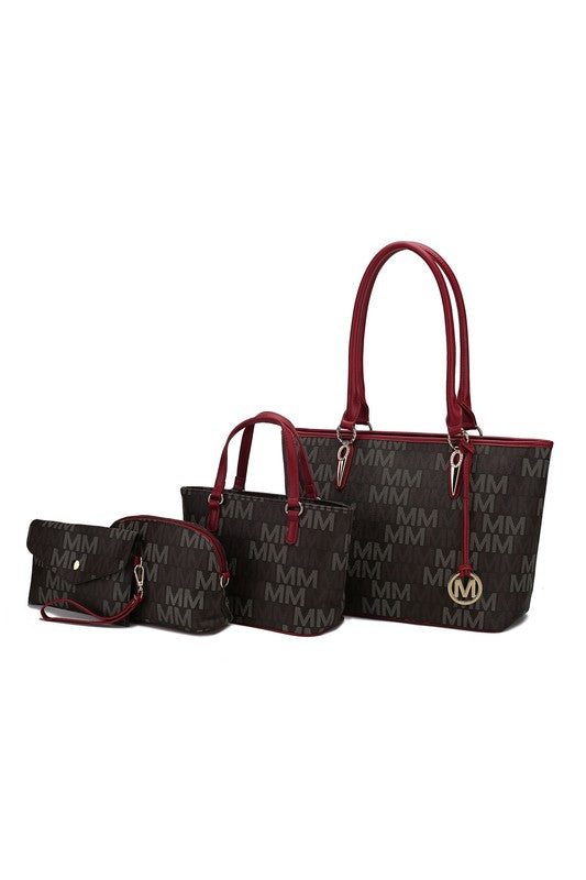 MKF Alexy M Signature Tote Bag 4 PCS Set  by Mia K - Always24