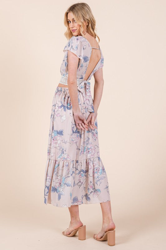 Always24 Floral Print Skirt Set - Always24