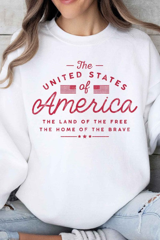 UNITED STATES OF AMERICA OVERSIZED SWEATSHIRT - Always24