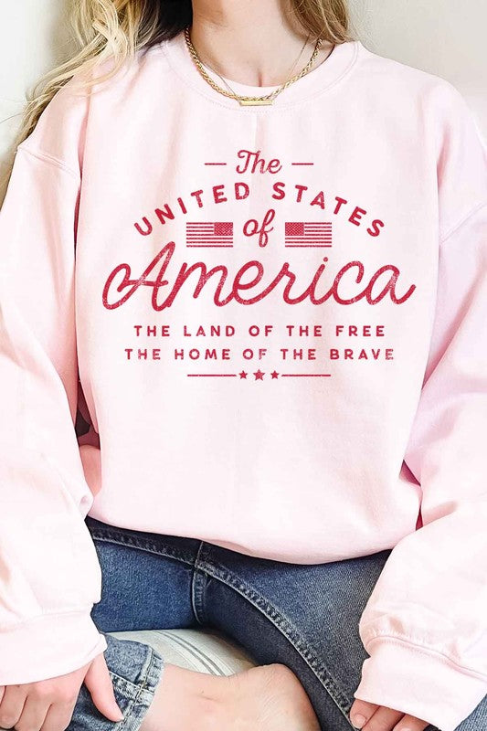 UNITED STATES OF AMERICA OVERSIZED SWEATSHIRT - Always24