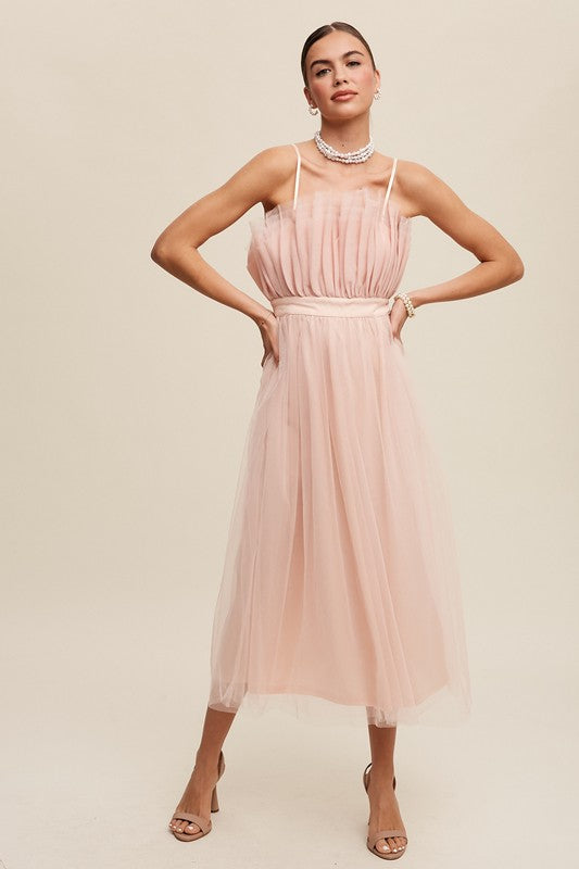 Always24 Frill Tulle Maxi Dress - Always24