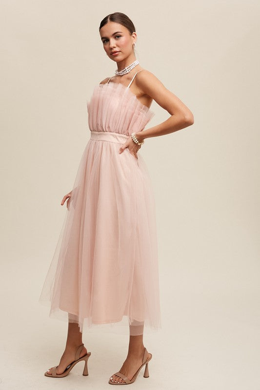 Always24 Frill Tulle Maxi Dress - Always24