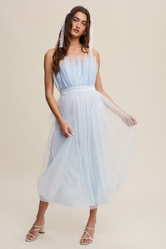 Always24 Frill Tulle Maxi Dress - Always24