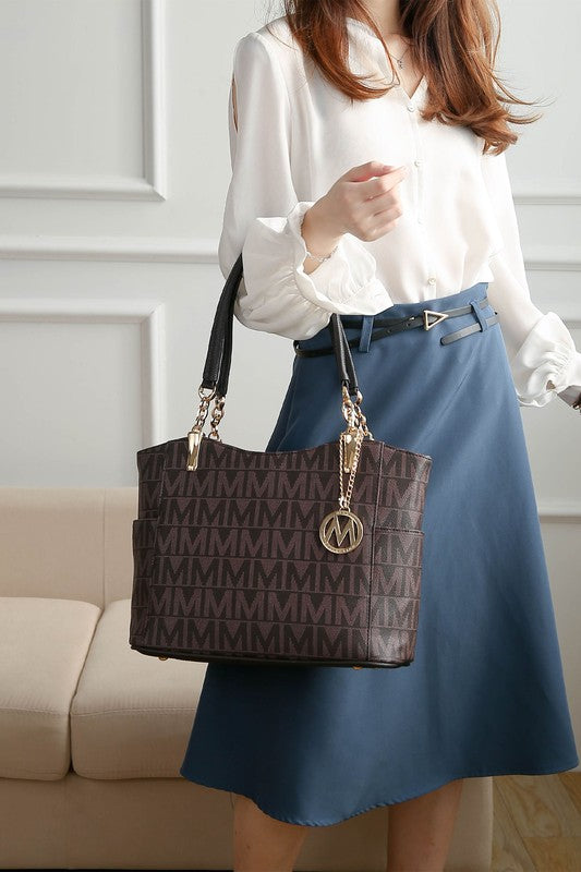 MKF Collection Braylee M Signature Tote by Mia K - Always24