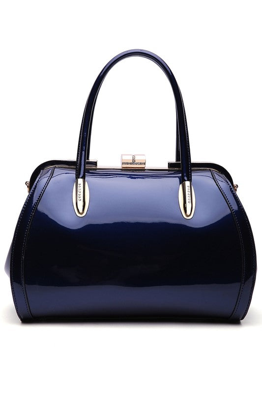 MKF Marlene Patent Satchel Handbag by Mia K - Always24