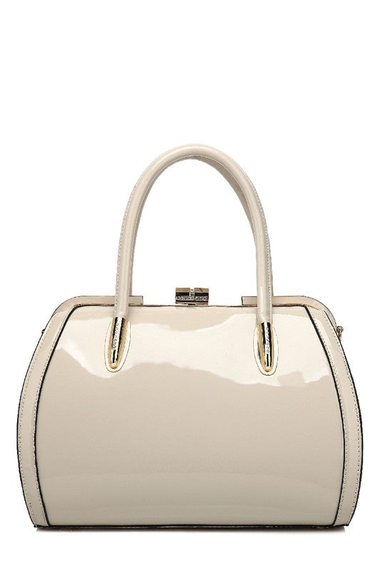 MKF Marlene Patent Satchel Handbag by Mia K - Always24