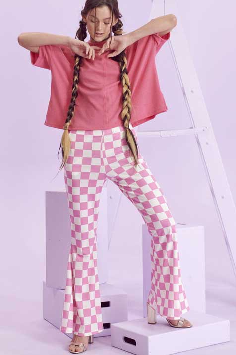 Always24 CHECKERED PANTS - Always24