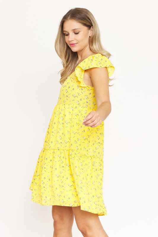 Always24 Floral Flutter Sleeve Tunic
