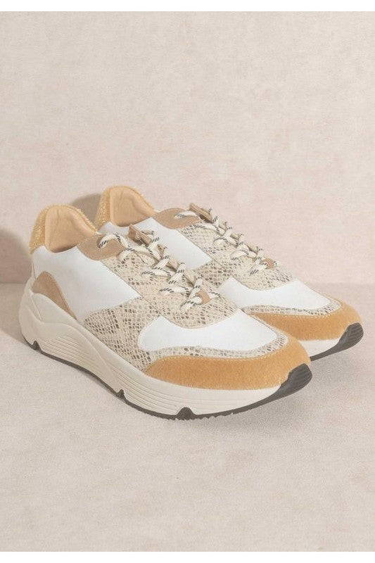PENELOPE-LACE UP CASUAL SNEKAERS - Always24