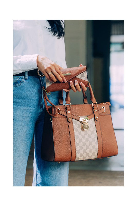 MKF Collection Circular Print Satchel Bag by Mia K - Always24