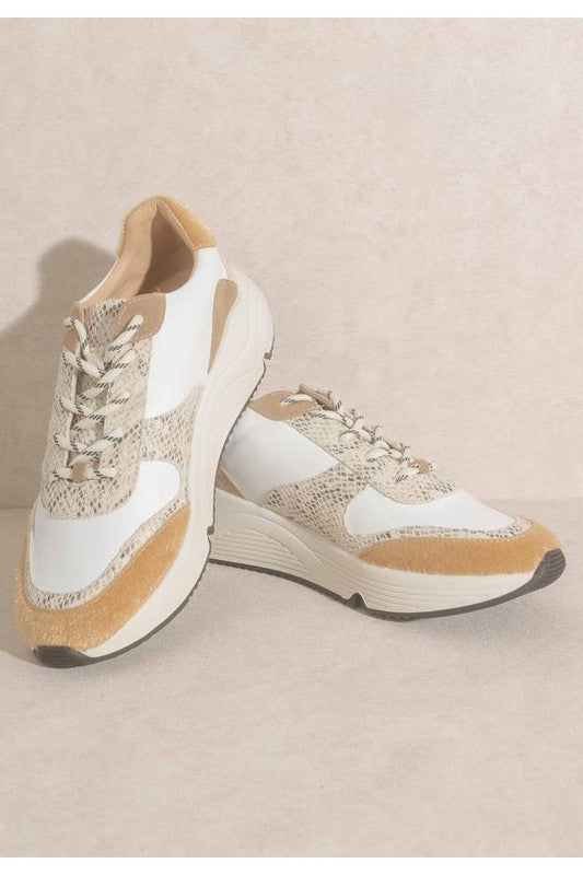 PENELOPE-LACE UP CASUAL SNEKAERS - Always24