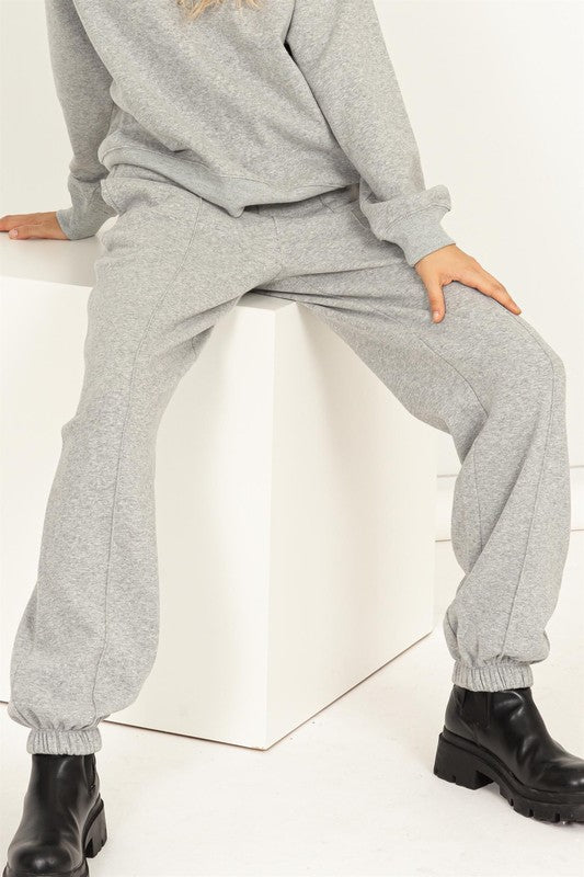 Always24 High-Waisted Pintuck Sweatpants - Always24
